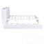 Grand lit plateforme avec rangement et tablettes gigognes