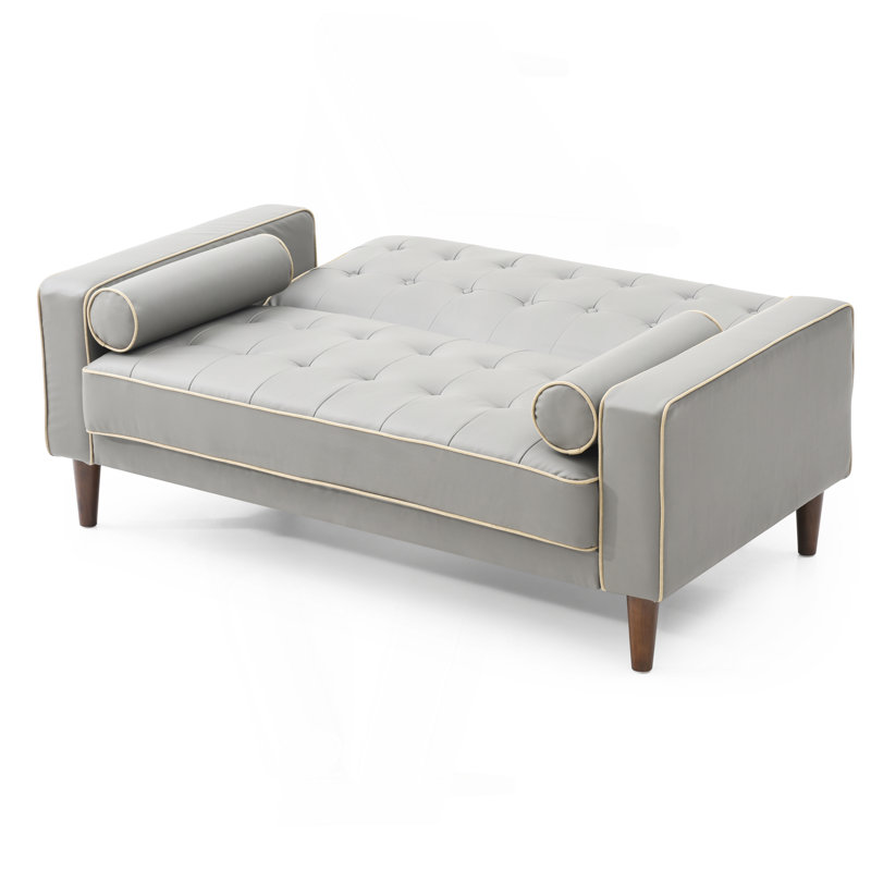 Causeuse contemporaine grise pour deux