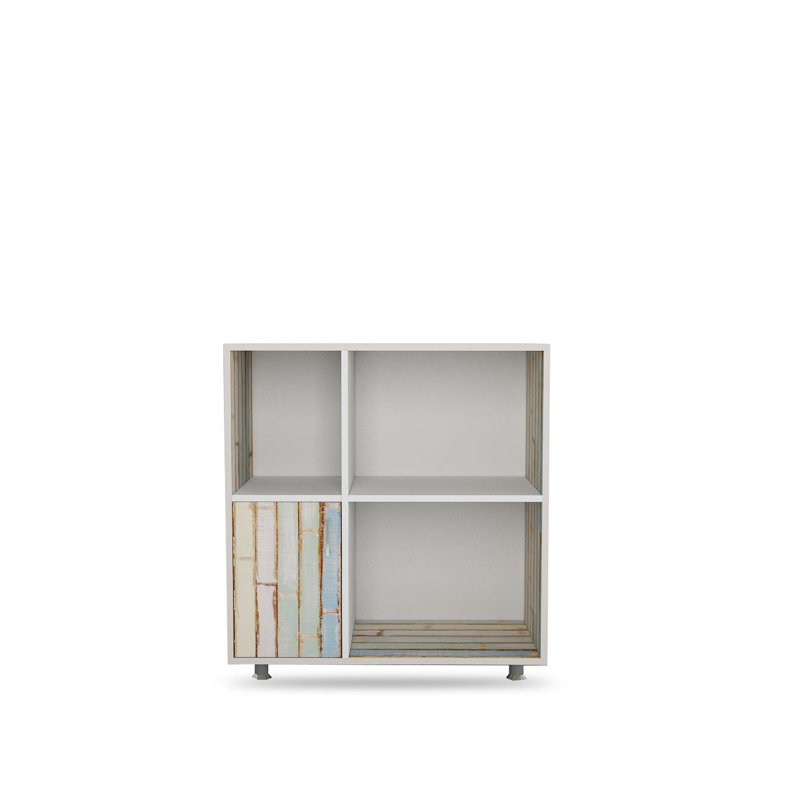 Fakhri 100cm W Manufactured Wood Shelving Unit, White