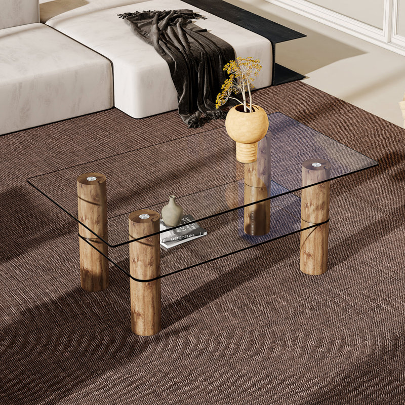 Table basse Makaiah, Brun