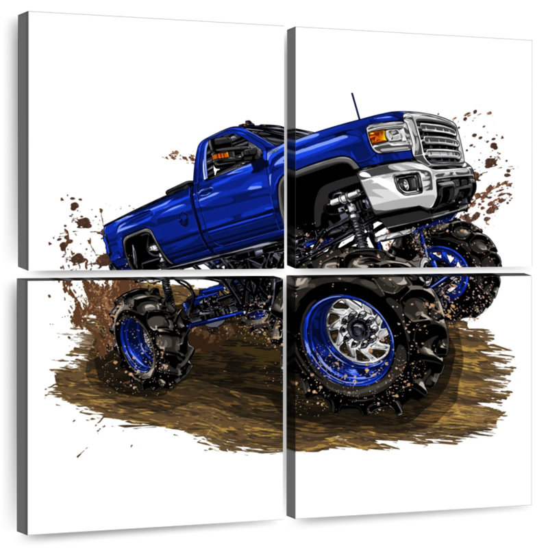 Mehar Monster Truck, 38" H x 38" W