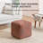 Marta 20" Teak Upholstered Pouf Ottoman-117292676