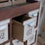 Retro industrial style multi-drawer storage cabine
