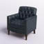 Fauteuil en cuir capitonné Annja-79522926