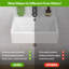 Lavabo de salle de bain blanc 18 po LEPUDAY