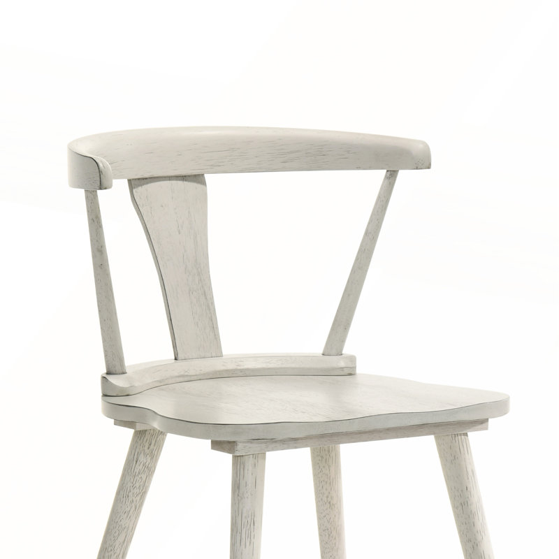 Ensemble de 2 chaises de salle à manger de style rustique moderne de style rétro facile à assembler, Blanc