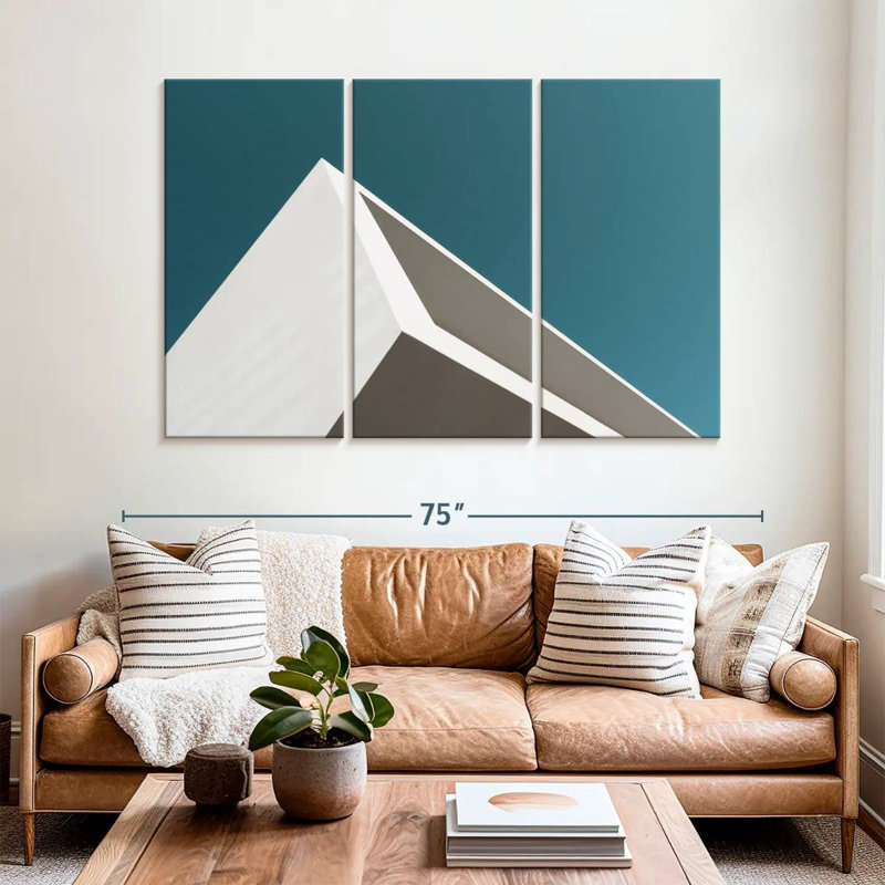 Geometric Building Corner, 42" H x 65" W