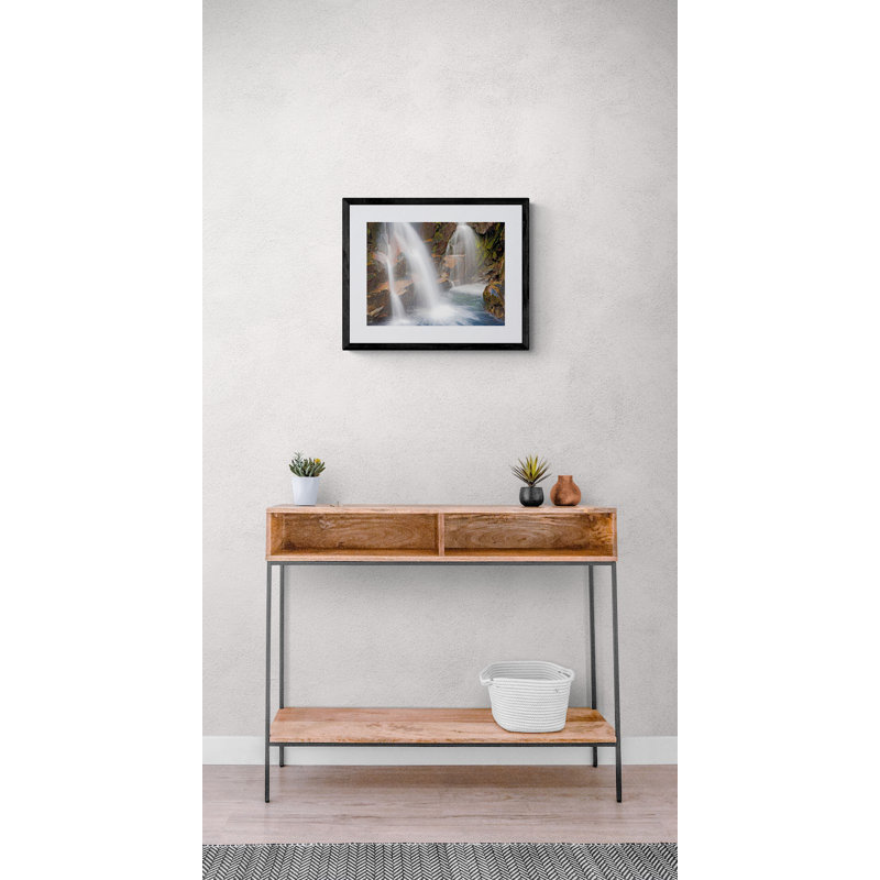 Paradise Falls 2 Print by Bruce Heinemann, 25" H x 33" W, Black Framed Canvas