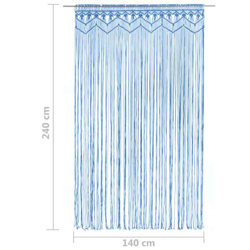 Lastrup Sheer Curtain Single Panel, Blue