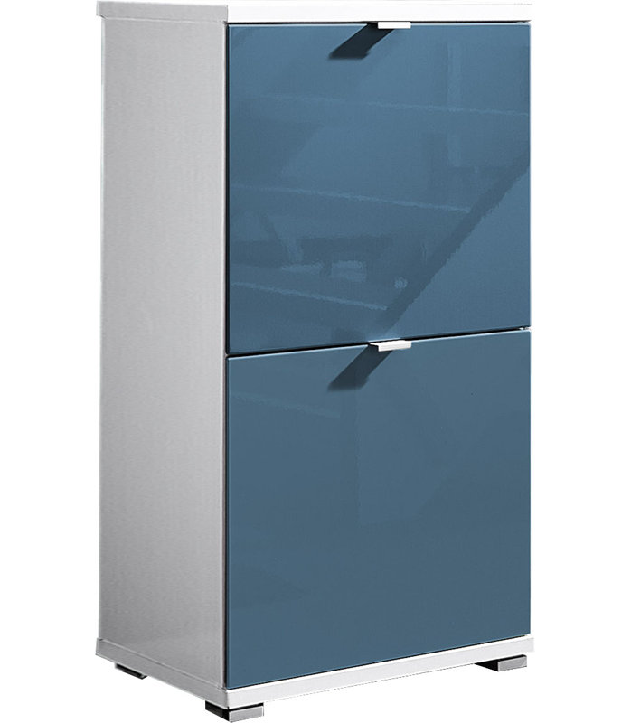 Espinoza 8 Pair Flip Down Shoe Storage, Turquoise