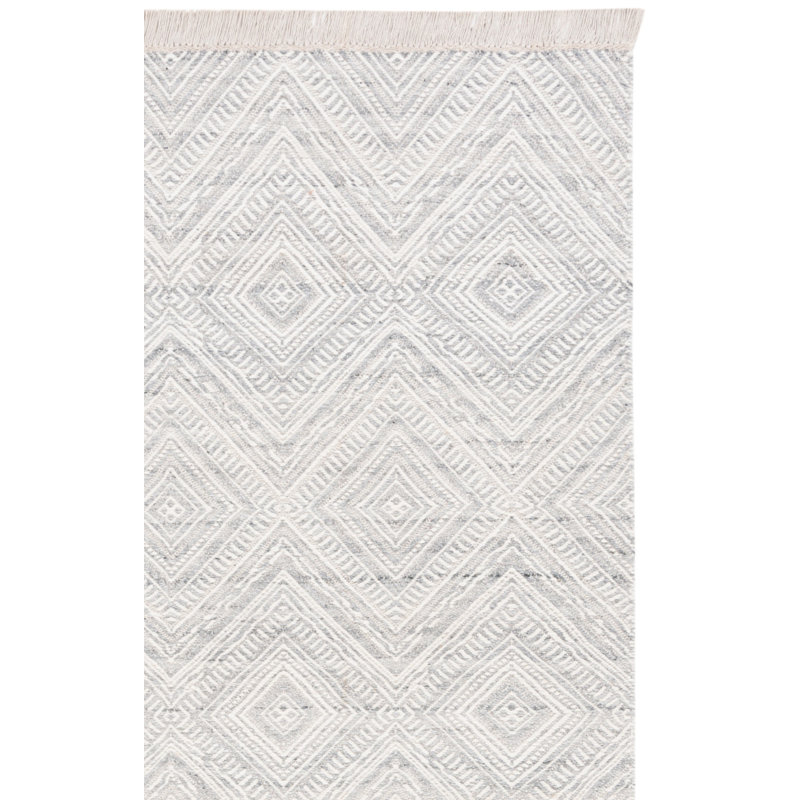 Kondrad Flatweave Wool And Cotton Geometric Rug, Rectangle 3' x 5'