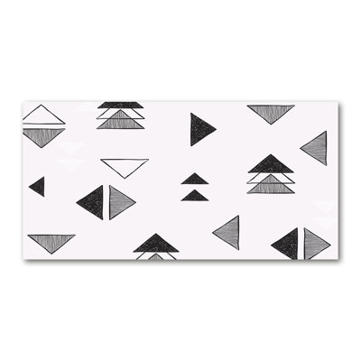 Triangles Background - Wrapped Canvas Print