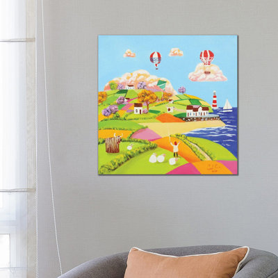A Sunny Day by Gordon Bruce - Wrapped Canvas Painting
