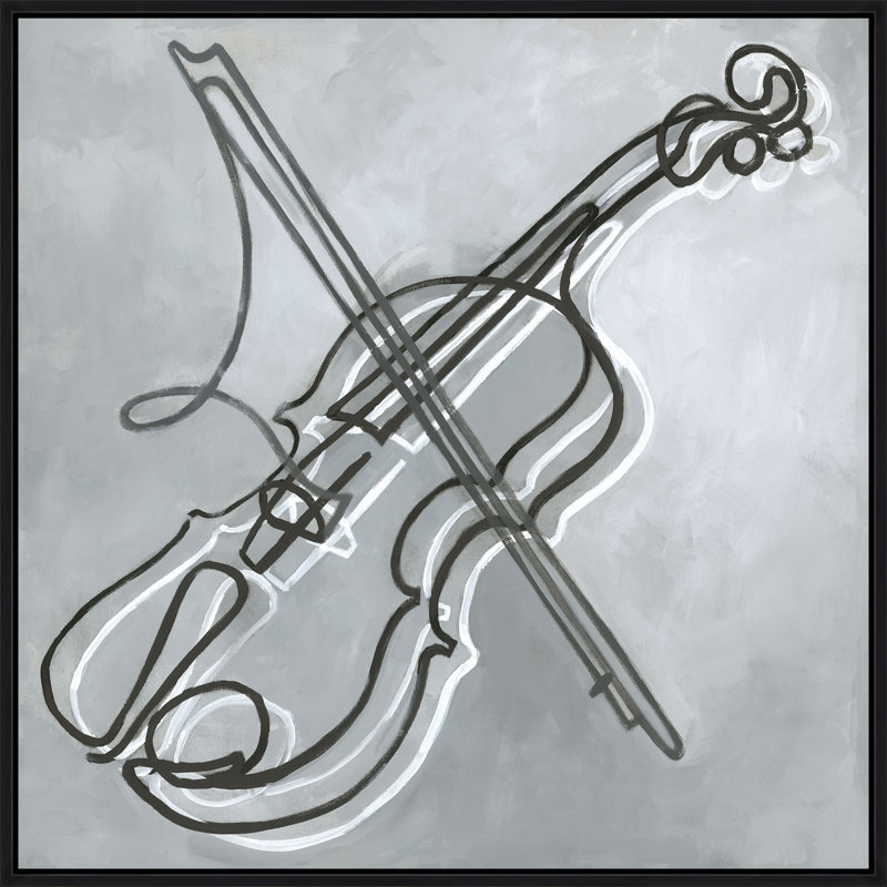 Gray Violin Print by Mark Sargent, Image Brush Gel