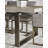 Extendable Oak Metal Base Dining Table