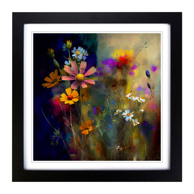 Wildflowers Impressionism - Framed Print