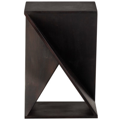 Ikem Solid Wood Pedestal End Table