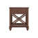 Hilma Stockbridge 21-Inch Square Wood End Table with Drawer, Traditional Cherry Stain Finish, Sturdy Pine Construction, Includes Storage Shelf and Functional Drawer for Living Room Essentials