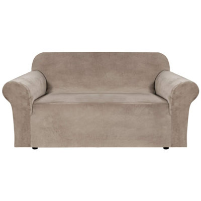 Housse pour causeuse en velours extensible et ultra douce