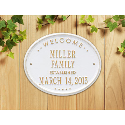 5-Line Wall Address Plaque
