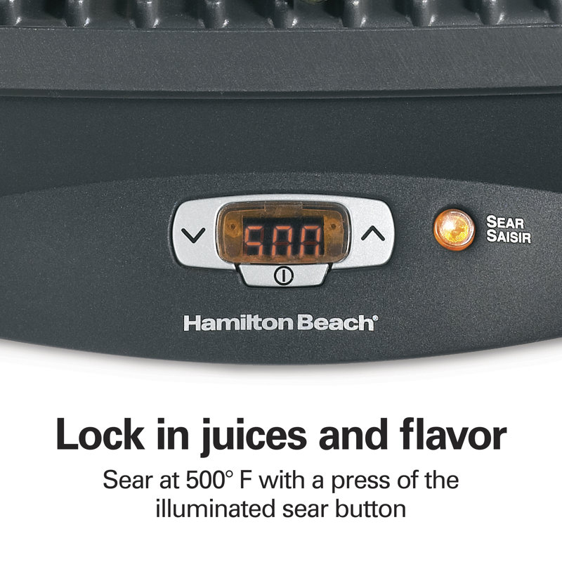 Hamilton Beach Black High Temp Indoor Grill