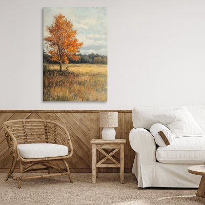 «Orange Tree Landscape Canvas», conception par Petal Prints Design
