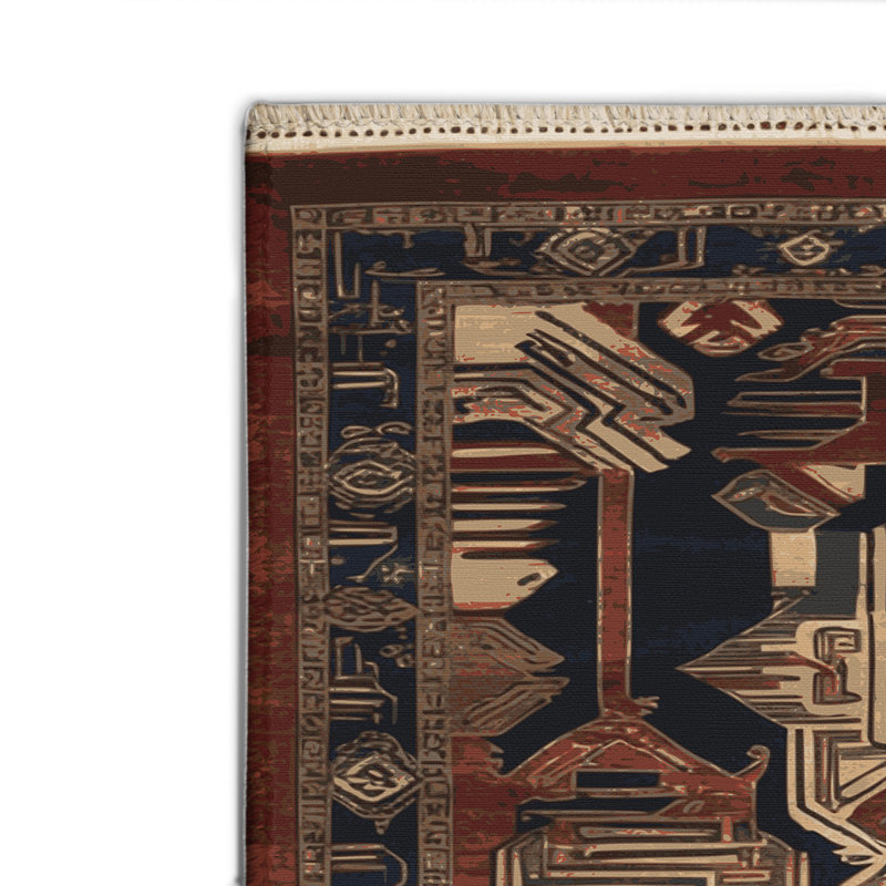 Tapis intérieur et extérieur ArtDeco, Rectangulaire 8 pi x 10 pi