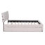 Lit plateforme tapissier Teddy