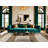 Washable Khaki White Striped Area Rug-882095128