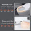 Toilette intelligente de luxe avec siège de bidet intégré, siège de toilette ouvert / fermé intelligent, capteur de pied, affichage à DEL, veilleuse, eau chaude et sécheuse, blanc