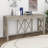 60'' Acacia Veneer Console Table With 4 Drawers, X-Design Entryway Table With Open Bottom Storage, Solid Acacia Legs-934939714