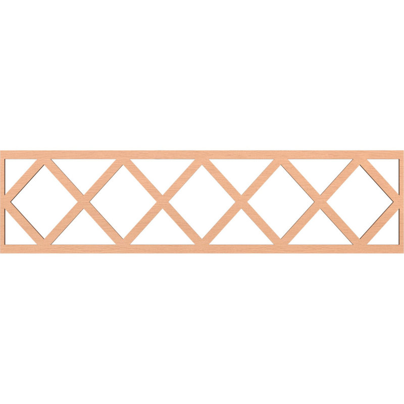 Wolford H W D Panel Molding, 12" H x 47" W x 0.25" D, Alder