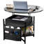 Table basse de salon avec plateau relevable noir