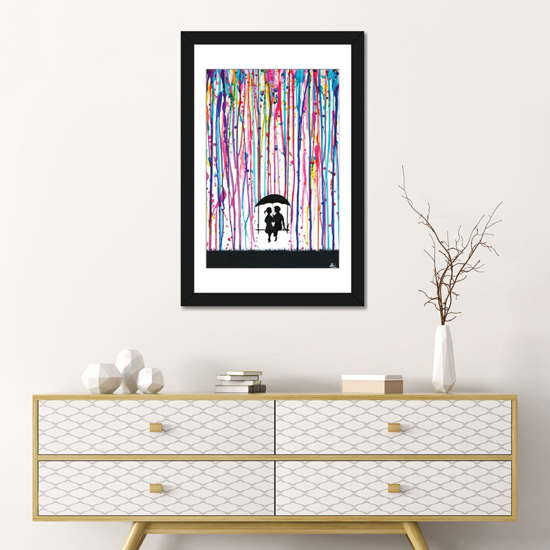 «Days Gone», peinture sur toile tendue, H 24 po x l 16 po x P 1 po, Papier d'art encadré noir, Blanc
