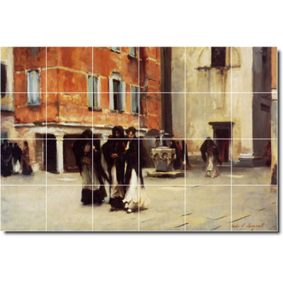 Carreau de céramique décorative 25,5 po x 17 po 4,25 po x 4,25 po