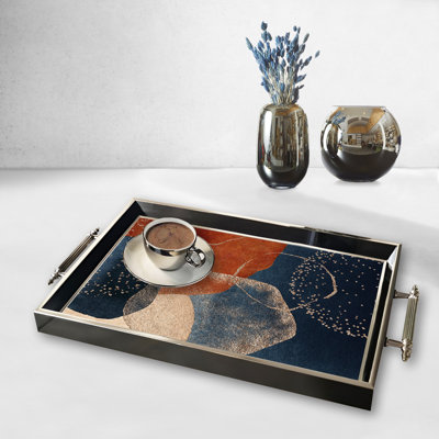 Elegant Glass Tray, 19.7 x 11.4 x 1.4 inches | 100% Durable Glass Construction | Easy to Clean with Damp Cloth | Ideal for Serving, Decorative Display, and Organizing | Stylish Addition to Home Décor