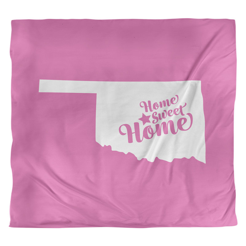 Housse de couette oklahoma pour la ville home, Polyester brossé, Housse de couette pour très grand lit, Rose