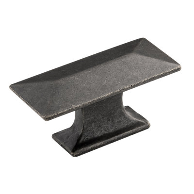 Poignée rectangulaire de la collection Bungalow - Windover antique de 2 5/16 po x 1 1/16 po - Quincaillerie transitionnelle et côtière pour tiroirs et armoires