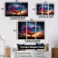 «Blossoming Tree Heart Glorious Sunset», ensemble de reproduction d'art mural arbre-1328277171-1328277179