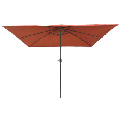 Vidaxl Garden Parasol Polyester And Steel Outdoor Patio Umbrella Sunshade UV