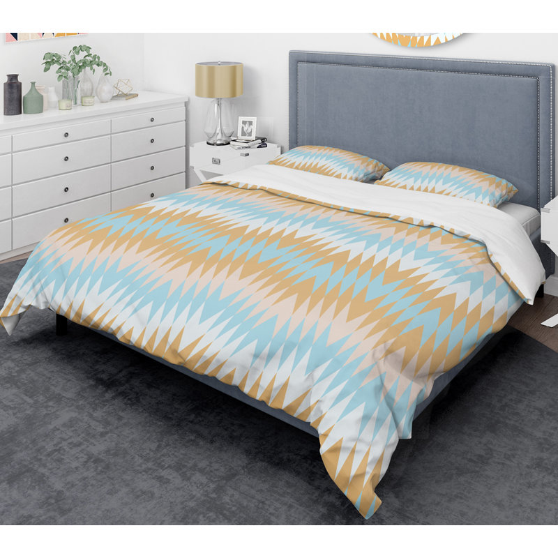  Ensemble de housse de couette rétro Abstract Mid-Century, Housse de couette très grand et 2 taies