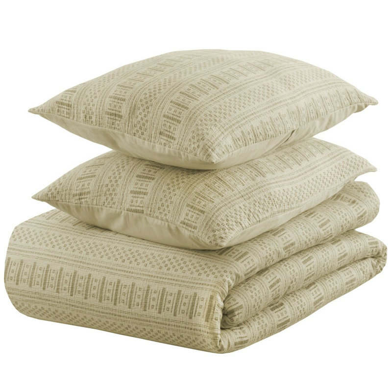 Ensemble de housse de couette Enviohome Matelessie, Housse de couette double / grand et 2 taies décor