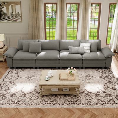 Chenille Sofa & Chaise