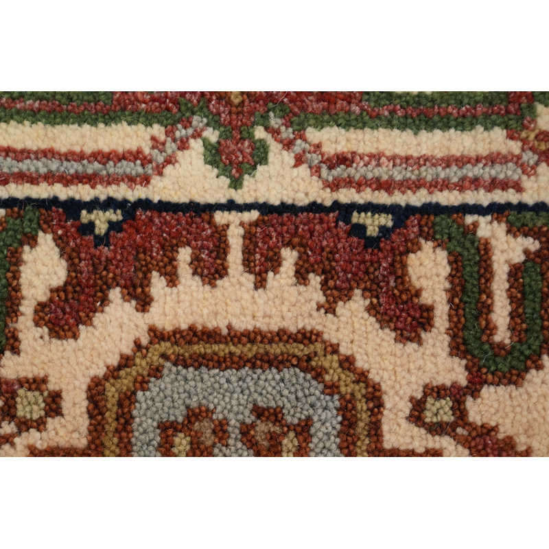 Geometric Traditional Indian Runner Rug 3x10