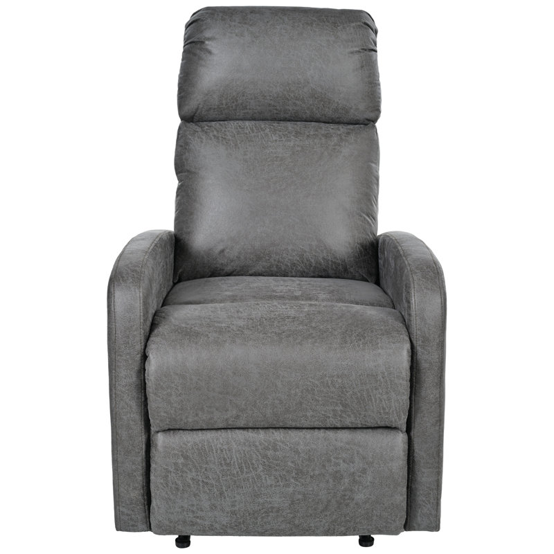 Josselyne Recliner, Slate Gray Microfiber
