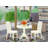 Benita - Rubberwood Solid Wood Dining Set-263261250-263261251