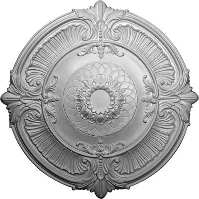 Endurathane Attica Ceiling Medallion, 39 1/2"OD x 2 1/2"P (Fits Canopies up to 3 3/4"), Hand-Painted Rust Finish