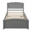 Lit plateforme simple avec lit gigogne-540518492