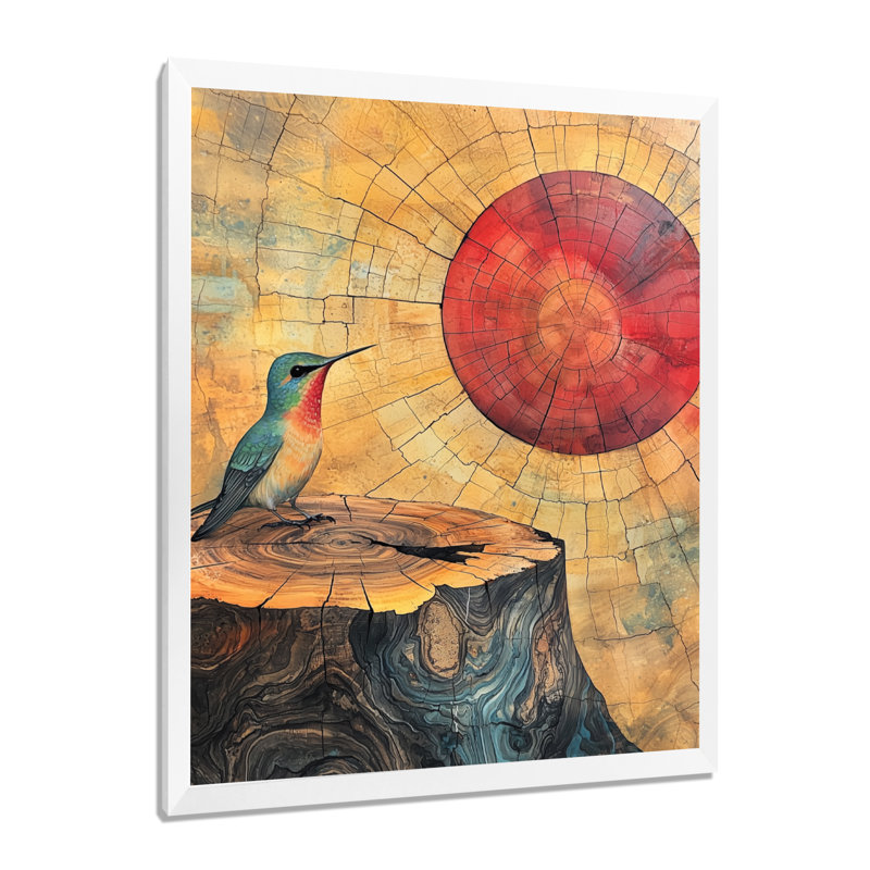 Gokhan - animaux, art mural sur toile, H 44 po x l 34 po, Blanc, Picture Framed