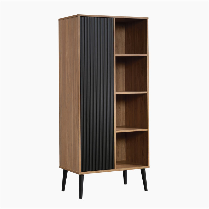 Armoire de rangement, finition noyer naturel